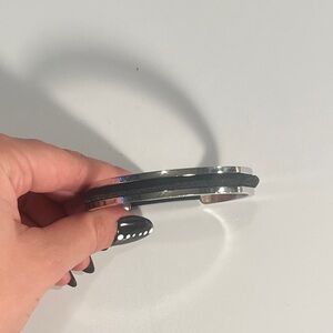 Silver Bangle Bracelet (ponytail bangle)